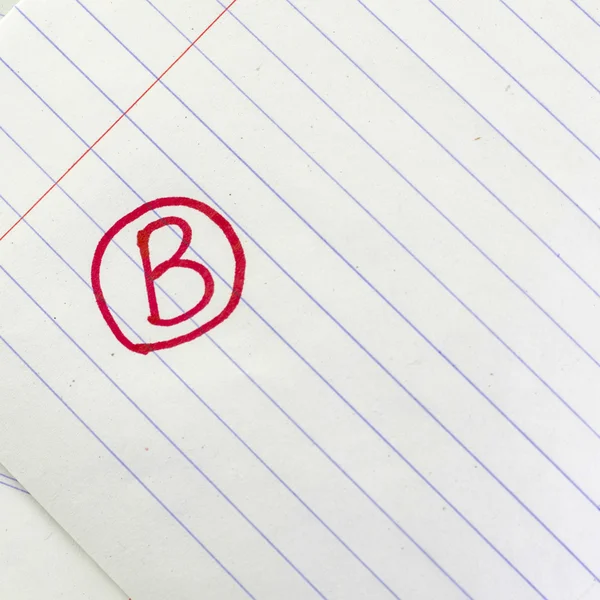 Grade b — Stock Photo, Image