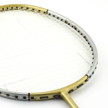 beyaz izole badminton
