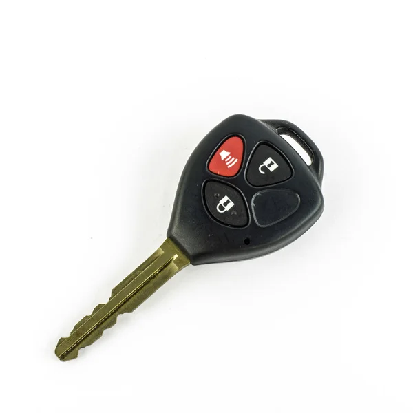 Remote car key isolated on white background — Stock Photo, Image