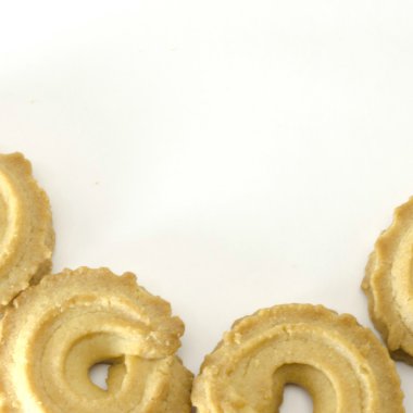 beyaz üzerinde izole çerezler