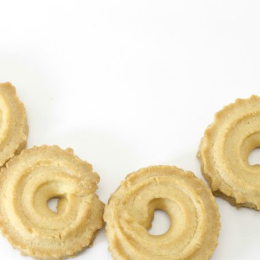 beyaz üzerinde izole çerezler