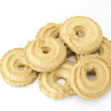 beyaz üzerinde izole çerezler