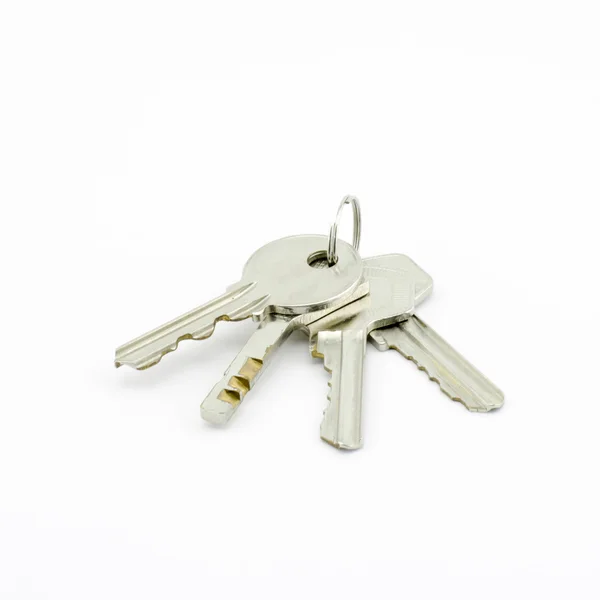 Keys isolated on white — Stock Photo, Image