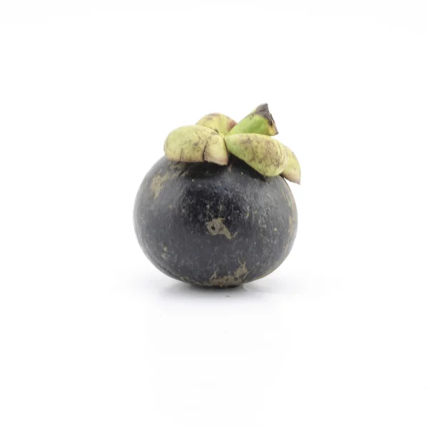 Mangosteen isolerad på vitt — Stockfoto