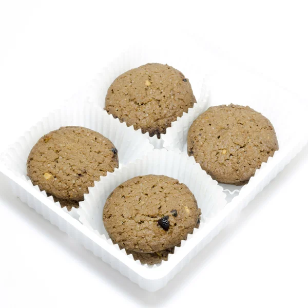 Galletas aisladas en blanco — Foto de Stock