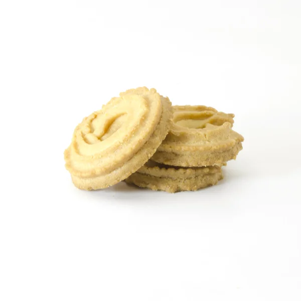 Galletas aisladas en blanco —  Fotos de Stock