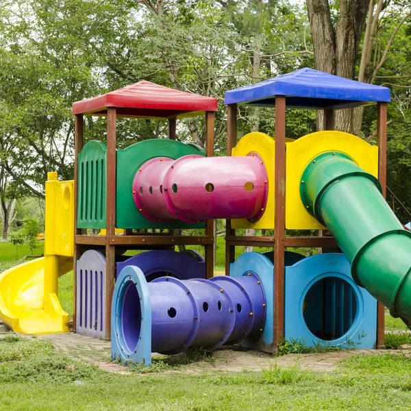 Children Stairs Slides equipment — Stock Photo, Image