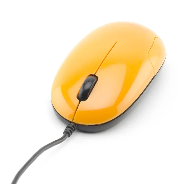Oranžové myš izolovaných na bílém — Stock fotografie