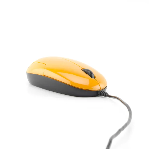 Pomarańczowy mysz na białym tle — Zdjęcie stockowe