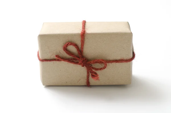 Zanaat karton hediye kutusu — Stok fotoğraf