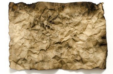 eski buruşuk kağıt yazma 