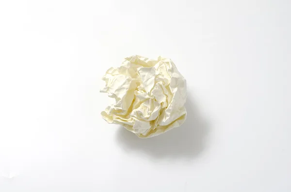 Crumpled paper ball — Stock Photo, Image