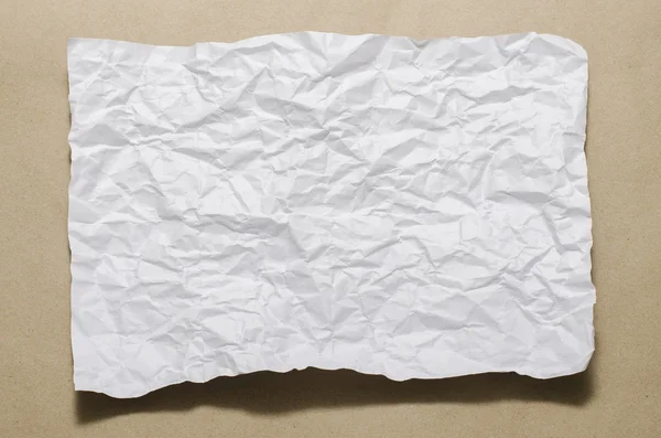 A4 size white crumpled paper — Stock Photo, Image