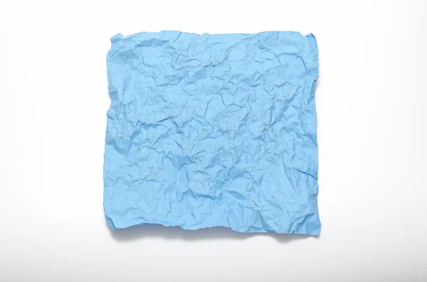 Texture of wrinkled blue paper — Stock Photo, Image