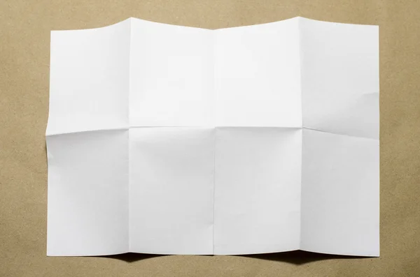 空白色皱的纸 — 图库照片