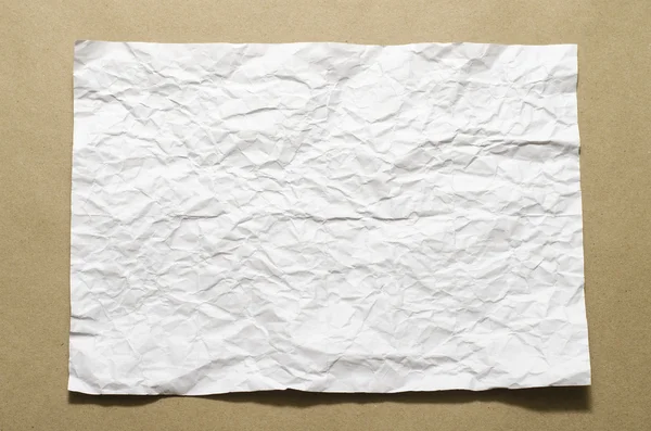 白皱的纸 — 图库照片