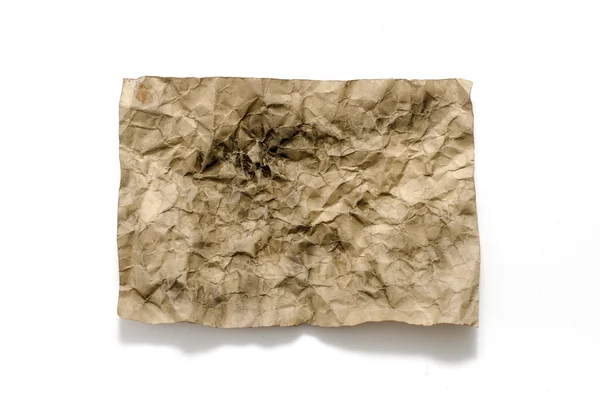 Stary zmięty papier palić — Zdjęcie stockowe