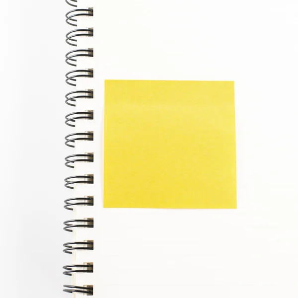 Sticker note on notebook — Stock Photo, Image