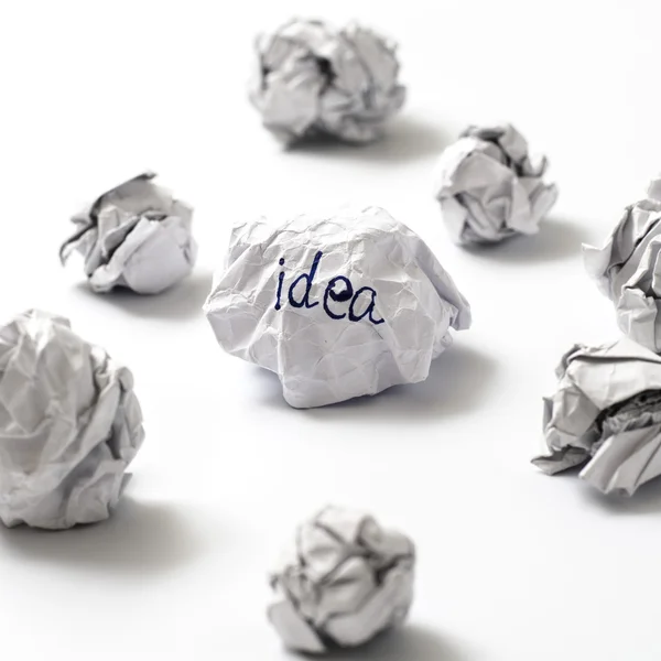 Crumpled paper ball — Stock Photo, Image