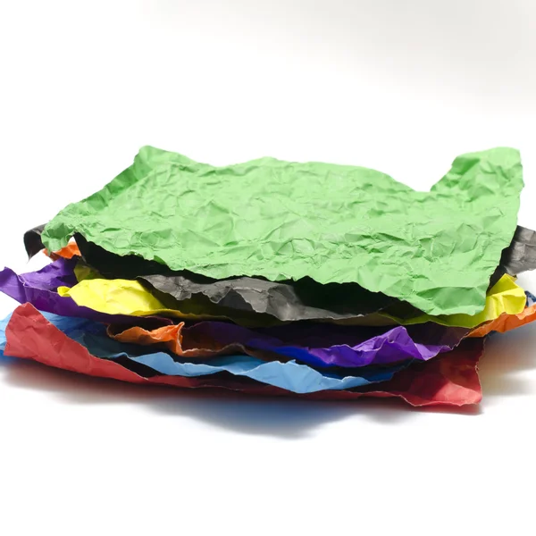 Color crumpled paper — Stock Photo, Image