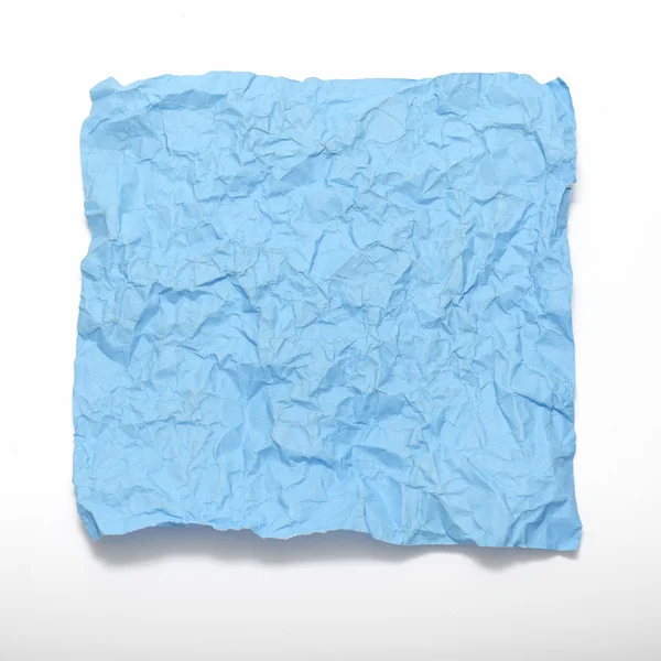 Texture of wrinkled blue paper — Stock Photo, Image