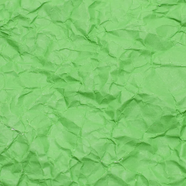 Texture of wrinkled green paper — Stock Photo, Image