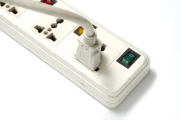 Electric multiple socket outlet — Stock Photo, Image