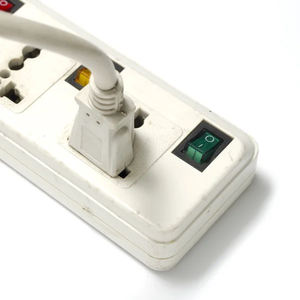 Electric multiple socket outlet — Stock Photo, Image