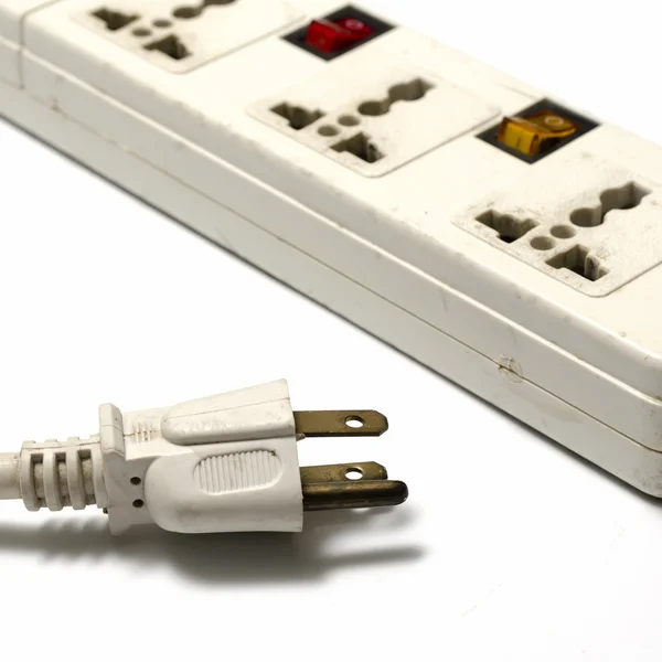 Electric multiple socket outlet — Stock Photo, Image