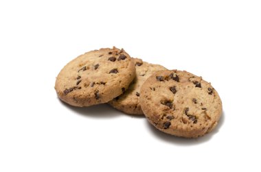 Çikolata parçacıklı kurabiye.