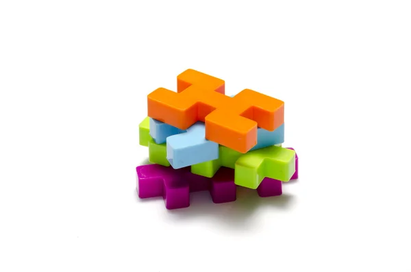 Spielzeug-Plastikblock — Stockfoto