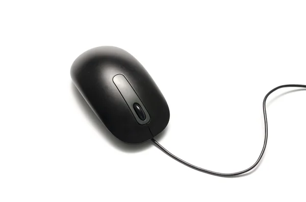 Black computer mouse — Stock Photo, Image