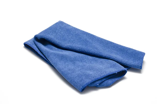 Blue microfiber towel — Stock Photo, Image