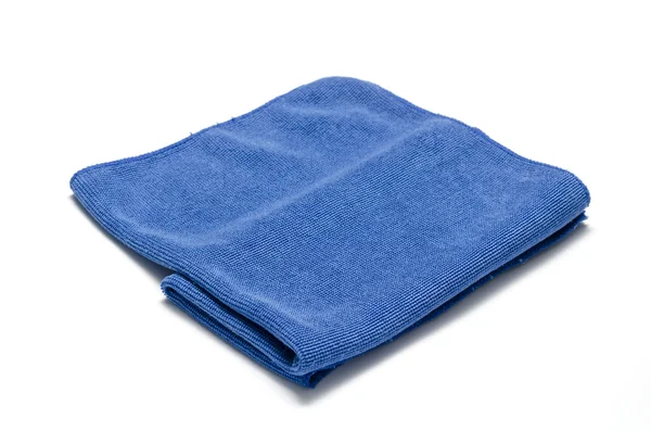 Blauwe microfiber handdoek — Stockfoto