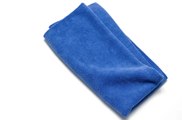 Blue microfiber towel — Stock Photo, Image