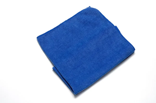 Blue microfiber towel — Stock Photo, Image