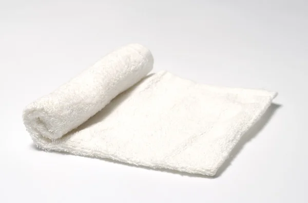 Měkký bílý ručník — Stock fotografie