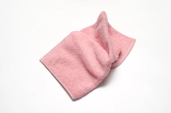 Zachte roze handdoek — Stockfoto