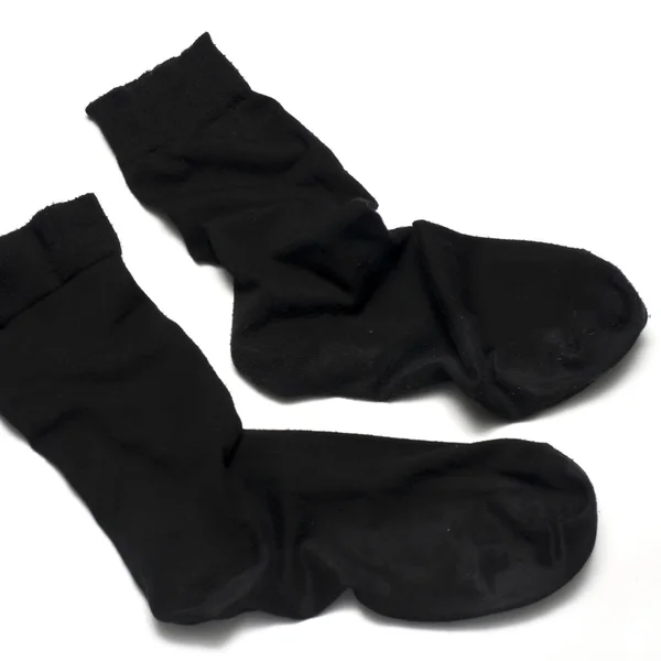Černá barva ponožky — Stock fotografie