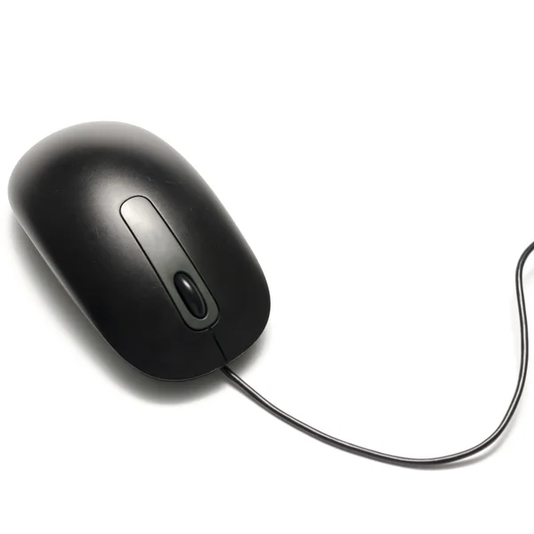 Black computer mouse — Stock Photo, Image