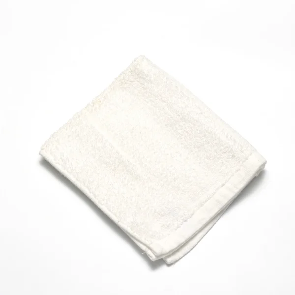 Een enkele witte handdoek — Stockfoto