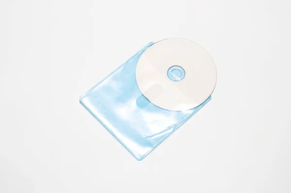 Caso dvd plastica blu — Foto Stock