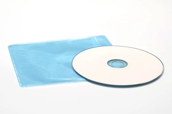 Blue plastic dvd case — Stock Photo, Image