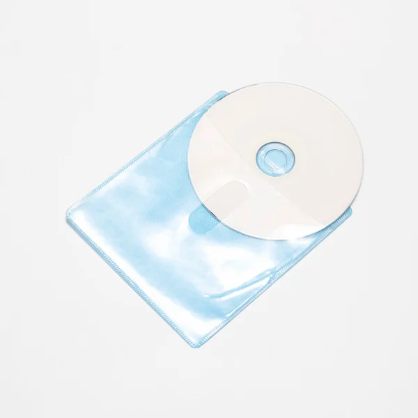 Blue plastic dvd case — Stock Photo, Image