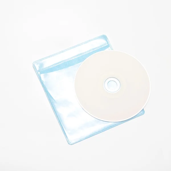 Blue plastic dvd case — Stock Photo, Image
