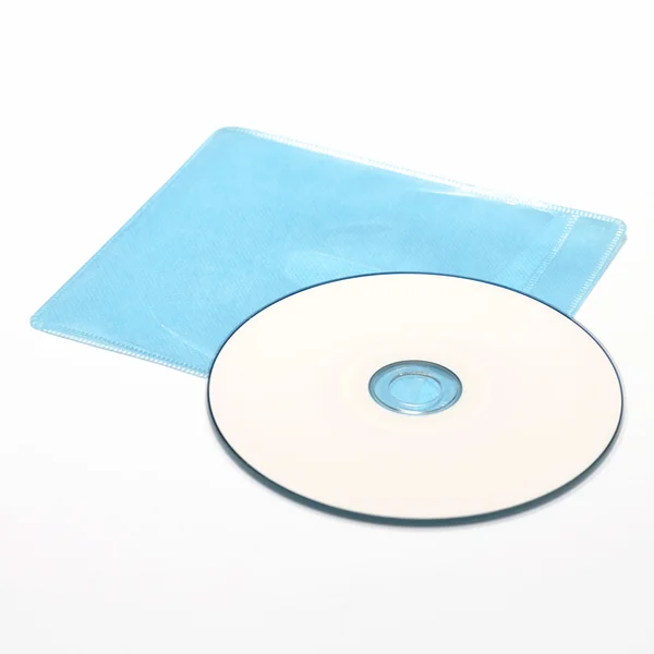 Blue plastic dvd case — Stock Photo, Image