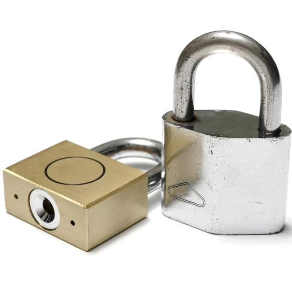 Padlock terisolasi — Stok Foto