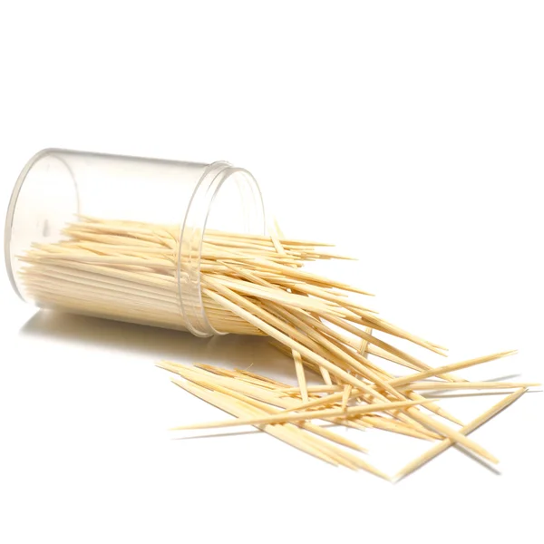 Toothpicks in a jar — Stock Photo, Image