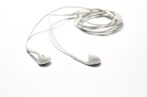 Écouteurs blancs — Photo