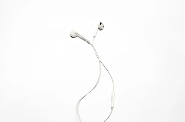 Auriculares blancos —  Fotos de Stock